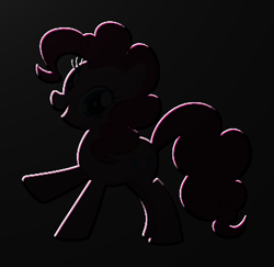 Size: 389x378 | Tagged: safe, pinkie pie, earth pony, pony, female, mare, silhouette, solo, svg