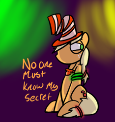 Size: 415x444 | Tagged: safe, artist:autonomous-zed, applejack, earth pony, pony, blonde mane, female, mare, orange coat, rave, solo