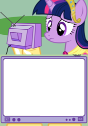 Size: 564x800 | Tagged: safe, artist:askometa, derpibooru import, twilight sparkle, twilight sparkle (alicorn), alicorn, pony, exploitable, exploitable meme, female, mare, meme, template, tv meme