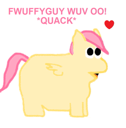 Size: 679x689 | Tagged: safe, butterscotch, fluttershy, fluffy pony, pegasus, pony, 1000 hours in ms paint, fluffy pony original art, fluffyshy, rule 63