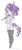 Size: 313x697 | Tagged: safe, artist:miinti, rarity, pony, semi-anthro, unicorn, clothes, colored, solo, stockings, thick eyebrows