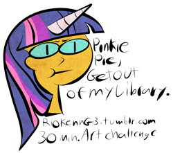 Size: 1000x884 | Tagged: safe, artist:riokenng3, derpibooru import, twilight sparkle, 30 minute art challenge, horned humanization, humanized