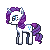 Size: 50x50 | Tagged: safe, artist:sliperrysheep, rarity, pony, unicorn, lowres, pixel art, simple background, solo, transparent background