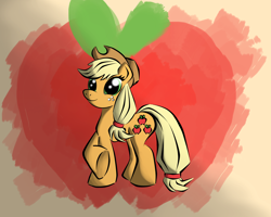 Size: 5000x4000 | Tagged: safe, artist:malamol, applejack, earth pony, pony, crossed hooves, female, mare, solo