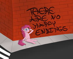 Size: 3000x2443 | Tagged: safe, artist:that808signature, pinkie pie, earth pony, pony, female, mare, pink coat, pink mane, sad, solo