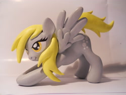 Size: 4320x3240 | Tagged: safe, artist:earthenpony, derpy hooves, pegasus, pony, exploitable meme, female, iwtcird, mare, meme, scrunchy face, sculpture, solo