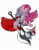 Size: 4500x5700 | Tagged: safe, artist:ostichristian, pinkie pie, earth pony, pony, absurd resolution, armor, axe, battle axe, blood, clothes, crossover, darius, league of legends, pinkamena diane pie, simple background, solo, transparent background