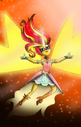 Size: 1024x1598 | Tagged: dead source, safe, artist:yifle1, sunset shimmer, equestria girls, friendship games, daydream shimmer, solo