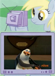 Size: 562x770 | Tagged: safe, artist:bb-k, derpy hooves, pegasus, pony, exploitable meme, female, kowalski, mare, meme, obligatory pony, the penguins of madagascar, tv meme