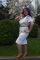 Size: 2022x3040 | Tagged: safe, rarity, human, cosplay, glasses, high heels, irl, irl human, photo, sakura con, solo