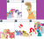 Size: 1808x1604 | Tagged: safe, artist:dekomaru, derpibooru import, applejack, big macintosh, fluttershy, pinkie pie, rainbow dash, rarity, oc, oc:apple blossom, oc:astra, oc:aurora, oc:cloudtrail, oc:hazel lulamoon, oc:highwind shine, oc:iniduoh, oc:jubilee shine, oc:mars, oc:nebula, oc:nimbus, oc:nova, alicorn, earth pony, pegasus, pony, unicorn, ask, baby, baby pony, ball, colt, female, filly, fluttermac, hat, magic, magical lesbian spawn, male, mouth hold, offspring, parent:applejack, parent:big macintosh, parent:fluttershy, parent:rainbow dash, parent:trixie, parent:twilight sparkle, parents:appledash, parents:fluttermac, parents:twixie, shipping, shopping, straight, tumblr, tumblr:ask twixie