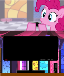 Size: 1416x1680 | Tagged: safe, pinkie pie, earth pony, pony, exploitable meme, meme, obligatory pony, template, tv meme