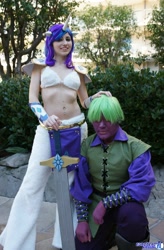 Size: 1342x2048 | Tagged: safe, artist:blakstarr, rarity, spike, human, bellyring, cosplay, irl, irl human, photo