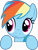 Size: 5000x6620 | Tagged: safe, artist:craftybrony, derpibooru import, rainbow dash, pegasus, pony, a bird in the hoof, .ai available, absurd resolution, best pony, cute, dashabetes, female, juxtaposition bait, mare, peeking, simple background, solo, transparent background, vector