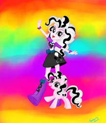 Size: 650x750 | Tagged: safe, artist:rainbowyponies, pinkie pie, oc, human, commission, equinox