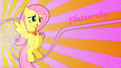 Size: 1920x1080 | Tagged: safe, artist:game-beatx14, fluttershy, pegasus, pony, element of kindness, vector, wallpaper