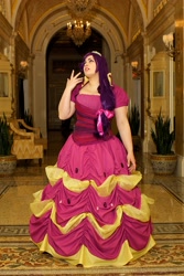 Size: 2592x3888 | Tagged: safe, artist:lo-botomy, rarity, human, anime boston, clothes, cosplay, dress, gala dress, irl, irl human, photo, solo