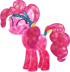 Size: 883x904 | Tagged: safe, artist:luuandherdraws, pinkie pie, earth pony, pony, crystallized, female, mare, pink coat, pink mane, solo
