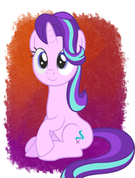 Size: 2751x3618 | Tagged: safe, artist:starlightglummer, starlight glimmer, pony, looking at you, raised hoof, sitting, solo, vector