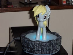 Size: 2048x1536 | Tagged: safe, derpy hooves, pegasus, pony, female, funko, mare, portal, skylanders, toy