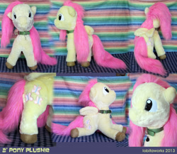 Size: 958x833 | Tagged: safe, artist:growlylobita, artist:lobitaworks, fluttershy, collar, irl, pet tag, photo, plushie