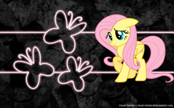 Size: 1920x1200 | Tagged: safe, artist:cloud-twister, fluttershy, pegasus, pony, cutie mark, vector, wallpaper