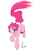 Size: 1600x2000 | Tagged: safe, artist:valcron, pinkie pie, earth pony, pony, female, mare, simple background, solo, white background