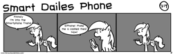 Size: 1280x404 | Tagged: safe, artist:tetrapony, derpy hooves, pegasus, pony, comic:the daily derp, comic, female, mare, smart dailes phone