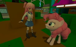 Size: 1280x800 | Tagged: safe, artist:devilnekox, pinkie pie, earth pony, pony, 3d, angel beats, crossover, gmod, yui