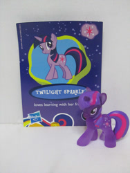 Size: 1200x1600 | Tagged: safe, derpibooru import, twilight sparkle, pony, unicorn, collector card, female, horn, mare, purple coat, purple mane, solo, toy