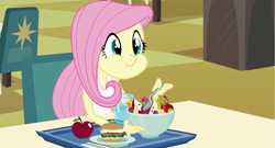 Size: 1500x807 | Tagged: safe, edit, edited screencap, screencap, fluttershy, anthro, equestria girls, equestria girls (movie), burger, food, hamburger