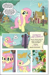 Size: 618x936 | Tagged: safe, idw, angel bunny, fluttershy, pegasus, pony, spoiler:comic, comic, idw advertisement, preview