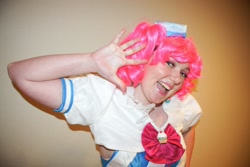 Size: 1280x853 | Tagged: safe, artist:rose0fmay, pinkie pie, human, cosplay, irl, irl human, photo, solo
