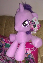 Size: 291x425 | Tagged: safe, derpibooru import, twilight sparkle, hasbro, irl, official, photo, plushie, solo