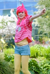 Size: 500x735 | Tagged: safe, artist:roboon, pinkie pie, human, cosplay, irl, irl human, photo, solo