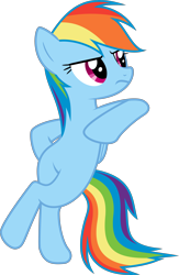 Size: 3920x6000 | Tagged: safe, artist:dusk2k, derpibooru import, rainbow dash, pegasus, pony, rarity investigates, bipedal, female, folded wings, high res, mare, simple background, solo, standing up, transparent background, vector