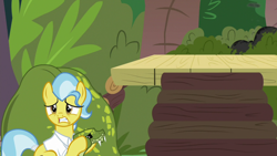 Size: 1920x1080 | Tagged: safe, screencap, antoine, doctor fauna, muriel, earth pony, elephant, pony, python, snake, she talks to angel, clothes, female, jungle, mare, shirt, tail wrap, vore