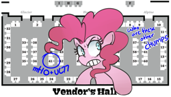 Size: 795x455 | Tagged: safe, artist:uc77, pinkie pie, earth pony, pony, ask hotblooded pinkie, female, mare, pink coat, pink mane, solo