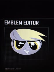 Size: 1936x2592 | Tagged: safe, derpy hooves, pegasus, pony, black ops 2, emblem editor, female, mare, solo