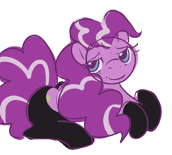 Size: 307x277 | Tagged: safe, artist:inlucidreverie, pinkie pie, earth pony, pony, sketch, solo