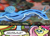 Size: 500x360 | Tagged: safe, fluttershy, pegasus, pony, blue, blue coat, blue eyes, dialogue, exploitable meme, female, looking up, mare, meme, multicolored tail, nature is so fascinating, pink coat, pink mane, sea slug, smiling, speech bubble, wings, yellow coat