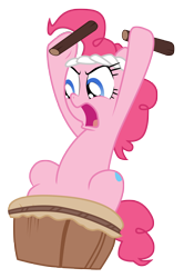 Size: 3317x5000 | Tagged: safe, artist:esipode, idw, pinkie pie, earth pony, pony, drums, hortator, solo, taiko