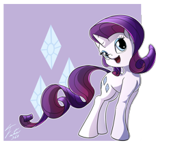 Size: 900x756 | Tagged: safe, artist:tsitra360, rarity, pony, unicorn, abstract background, cutie mark, female, mare, open mouth, solo