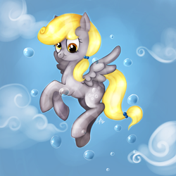 Size: 1000x1000 | Tagged: safe, artist:trefleix, derpy hooves, pegasus, pony, crystallized, female, mare, solo