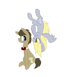 Size: 1700x1730 | Tagged: safe, artist:sweetsadistickiller, derpy hooves, doctor whooves, pegasus, pony, female, mare