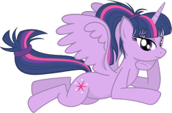 Size: 3620x2394 | Tagged: safe, artist:zuko42, derpibooru import, twilight sparkle, twilight sparkle (alicorn), alicorn, pony, alternate hairstyle, female, mare, ponytail, simple background, transparent background, vector