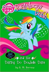 Size: 339x499 | Tagged: safe, derpibooru import, daring do, rainbow dash, pegasus, pony, my little pony chapter books, book, book cover, cover, merchandise, needs more jpeg, rainbow dash and the daring do double dare