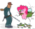 Size: 1500x1250 | Tagged: safe, artist:thekuto, pinkie pie, earth pony, pony, crossover, fourth wall, futurama, janitor, scruffy