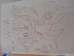 Size: 960x720 | Tagged: safe, sunset shimmer, pony, sideways image, solo, traditional art