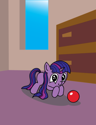 Size: 1280x1657 | Tagged: safe, artist:m_d_quill, derpibooru import, twilight sparkle, ball, filly, solo